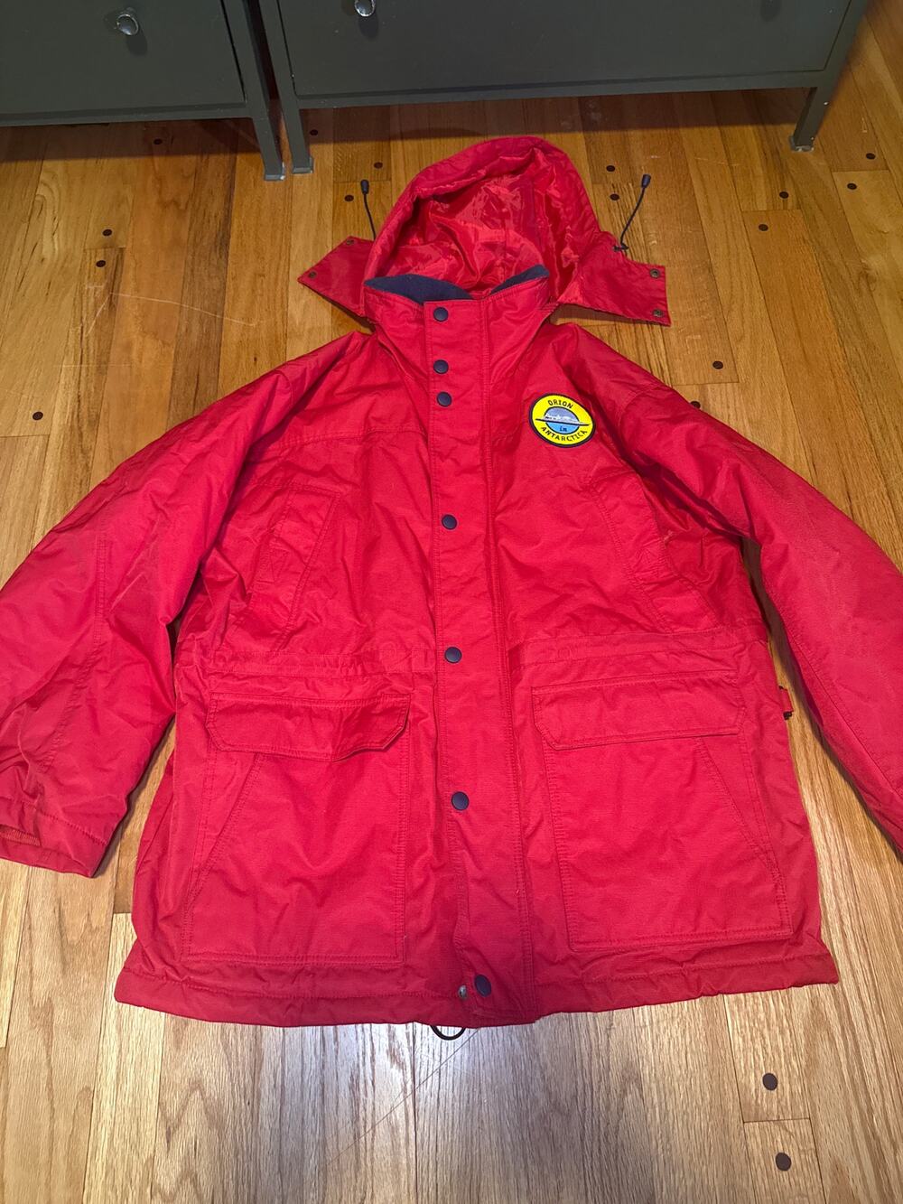 Orion Antarctic Expedition Jacket Mens L Hooded Heavy Duty Winter Parka